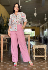 Printed Digital Grey Co-ord Set